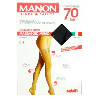Manon Autoreggenti 70 Den. Negru 4 Bax 1 buc