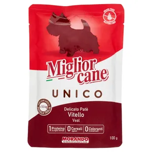 Miglior Cane Unico Patè Delicat 100% Vitel 100 gr Bax 24 buc.