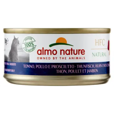Almo Nature Hrana pentru Pisici Hfc Ton Natural Pui si Sunca 70g Bax 24 buc.