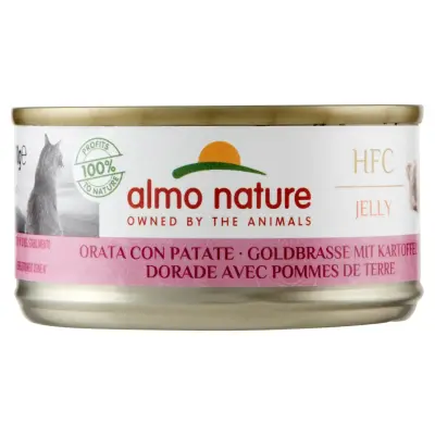 Almo Nature Hrana pentru Pisici Hfc Jeleu cu Dorada si Cartofi 70g Bax 24 buc.