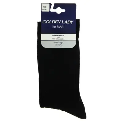 Golden Lady Sosete Barbati Filo di Scozia Marimea 45-46 Negru Bax 6 buc.