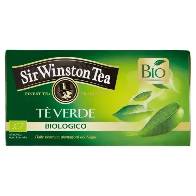 Sir winston Tea Ceai Verde Bio 20 plic, Bax 12 buc