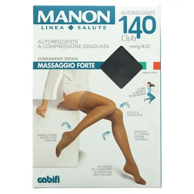 Manon Autoreggenti 140 Den. Negru II Bax 1 buc