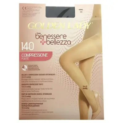 Golden Lady Ciorapi Benessere & Bellezza 140 Nero II Bax 3 buc