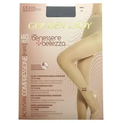 Golden Lady Ciorapi Benessere & Bellezza 140 Nero IV Bax 3 buc