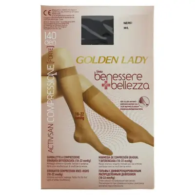 Golden Lady Ciorapi Benessere & Bellezza 140 Negru M/L Bax 6 buc
