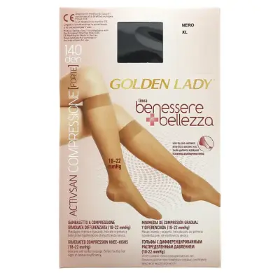 Golden Lady Ciorapi Benessere & Bellezza 140 Negru XL Bax 6 buc
