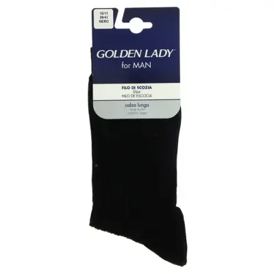 Golden Lady Sosete Barbati Filo di Scozia Marimea 39-41 Negru Bax 6 buc.