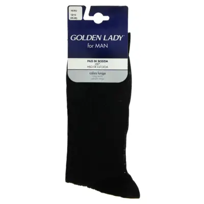 Golden Lady Sosete Barbati Filo di Scozia Marimea 45-46 Negru Bax 6 buc.