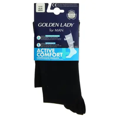 Golden Lady Sosete Barbati Active Comfort Negru 42-44 Bax 6 buc.