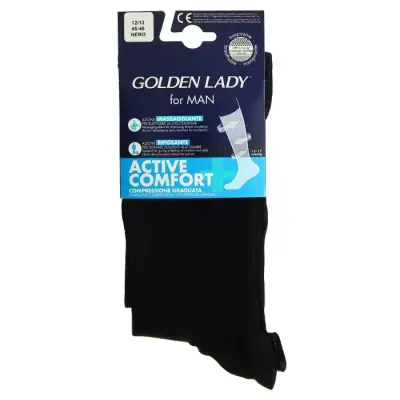 Golden Lady Sosete Barbati Active Comfort Negru 44-46 Bax 6 buc.