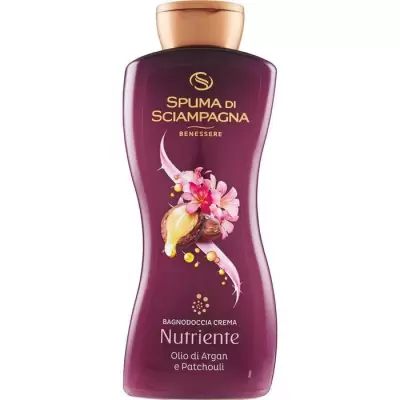 Spuma di Sciampagna Dus Spuma de Baie cu Ulei de Argan si Patchouli 650 ml, Bax 6 buc.