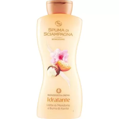 Spuma di Sciampagna Dus Spuma de Baie Crema Hidratanta Lapte de Migdale si Unt de KaritE' 650 ml, Bax 6 buc.