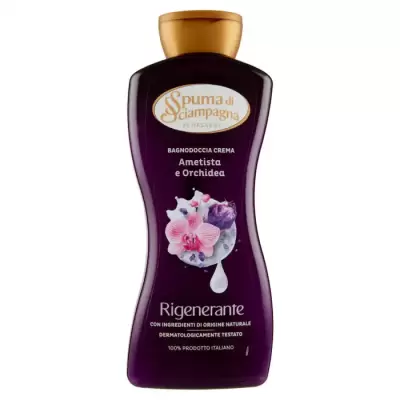 Spuma di Sciampagna Dus Spuma de Baie Ametist si Orhidee 650 ml, Bax 6 buc.