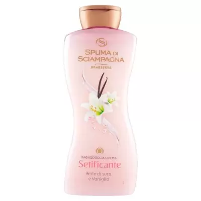 Spuma di Sciampagna Dus Spuma Baie Perle de Matase si Vanilie 650 ml, Bax 6 buc.
