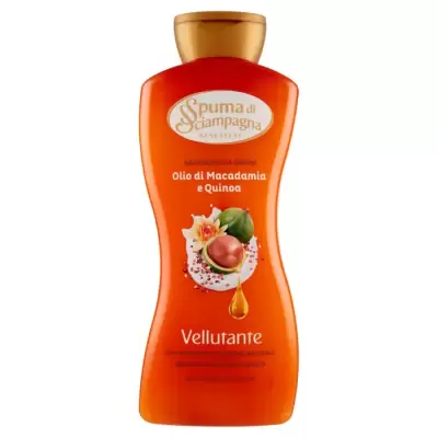 Spuma di Sciampagna Dus Spuma de Baie cu Ulei de Macadamia și Quinoa 650 ml, Bax 6 buc.