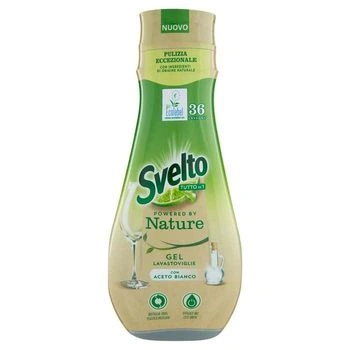 Svelto Detergent Masine de Vase Gel cu Otet Alb 640 ml, Bax 6 buc.