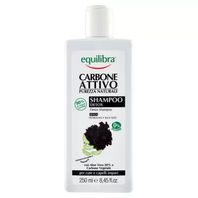 Equilibra Sampon Detox cu Carbune Activat pentru Scalp si Par impur 250 ml Bax 6 buc.