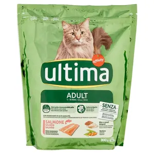 Ultima Hrana Pisici Adulti 1-10 Ani Somon 800 gr Bax 8 buc