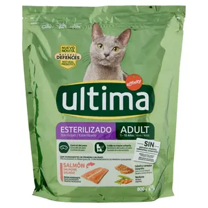 Ultima Hrana sterilizata Pisici cu somon 800 gr Bax 8 buc