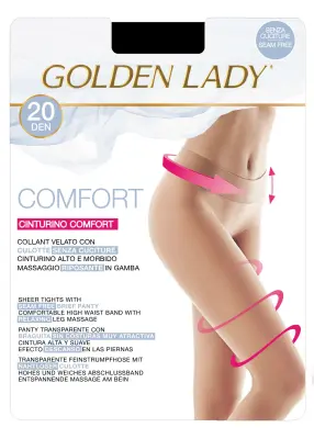 Golden Lady Ciorapi Comfort 20 Denier Miele 5/XL Bax 5 buc.