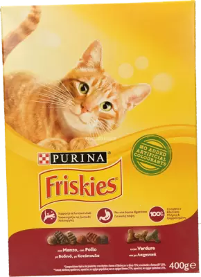 Friskies Hrana Pisica Adult Vita/Pui si Legume 400 gr Bax 20 buc.